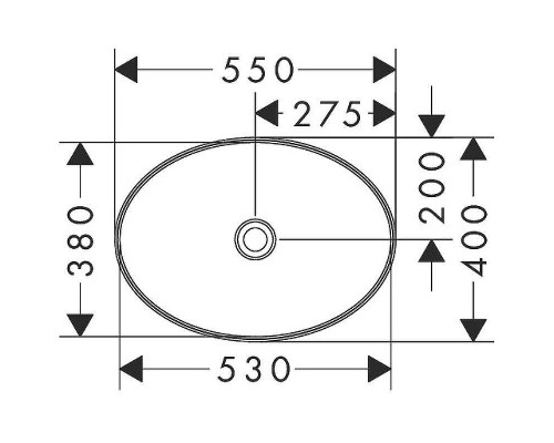 Раковина-чаша Hansgrohe Xuniva D 55 60165450 Белая