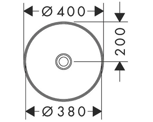 Раковина-чаша Hansgrohe Xuniva S 40 60164450 Белая