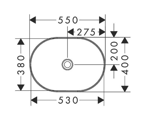 Раковина-чаша Hansgrohe Xuniva U 55 60166450 Белая