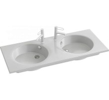 Раковина Jacob Delafon Odeon Rive Gauche 120 EXAT112-Z-00 двойная Белая