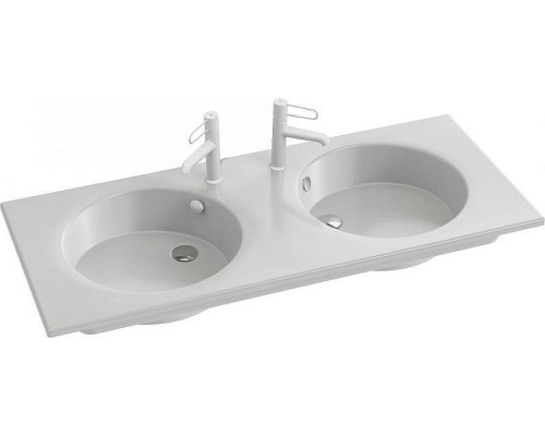 Раковина Jacob Delafon Odeon Rive Gauche 120 EXAT112-Z-00 двойная Белая