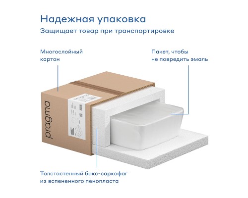 Раковина-чаша Pragma Ryld 35 901855.RLD1.GWSM.011-2 цвет Белый глянцевый