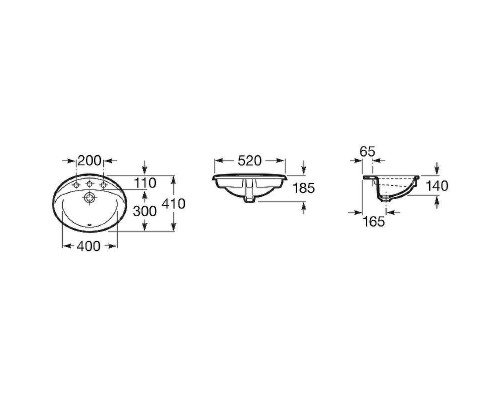 Раковина Roca Rodeo 52 327866000 Белая
