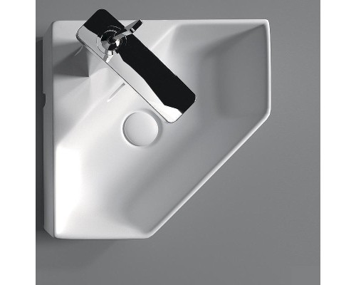 Раковина-чаша Sanita Luxe Line 49 WB.CR/Line/35-C/WHT.G/S1 угловая Белая