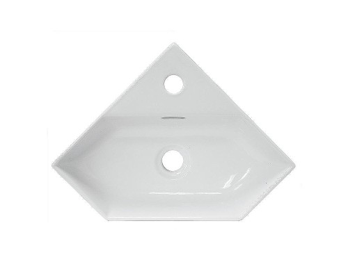 Раковина-чаша Sanita Luxe Line 49 WB.CR/Line/35-C/WHT.G/S1 угловая Белая