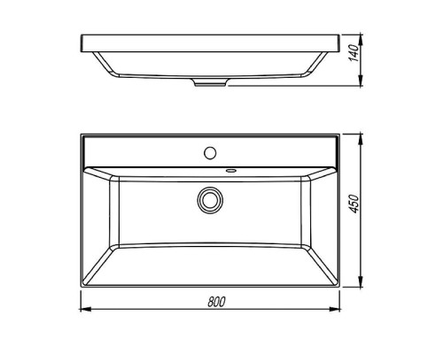 Раковина Stella Polar Азур 80 SP-00001916 цвет Белый