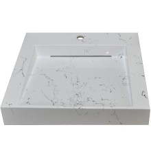 Раковина Stella Polar Берта 60 SP-00001696 на стиральную машину Белый мрамор