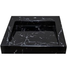 Раковина Stella Polar Берта 60 SP-00001744 на стиральную машину Черный мрамор