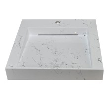 Раковина Stella Polar Берта 60 SP-00001519 на стиральную машину Белый мрамор