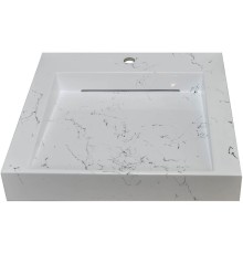 Раковина Stella Polar Берта 60 SP-00001519 на стиральную машину Белый мрамор