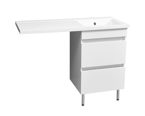 Раковина Stella Polar Мадлен 100 R SP-00000466 с местом под стиральную машину Белая