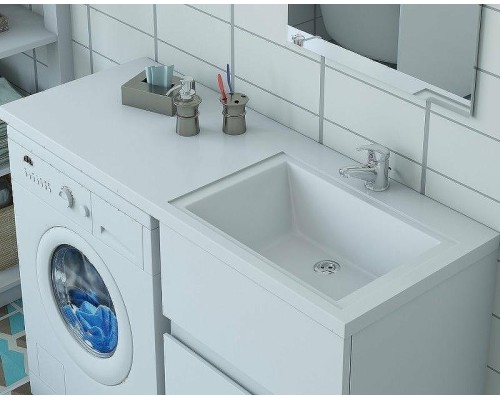 Раковина Style Line Эстет Даллас 150 R СС-00002301 с местом под стиральную машину Белая