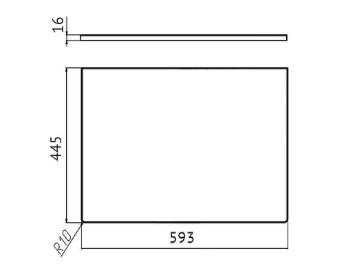 Столешница под раковину Velvex Klaufs 60 StKLA.60.MH-216.617 Белая Шатане