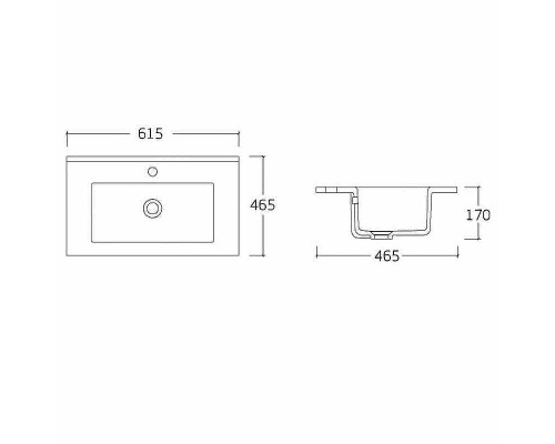 Раковина Vincea 60 VBS-13960 Белая