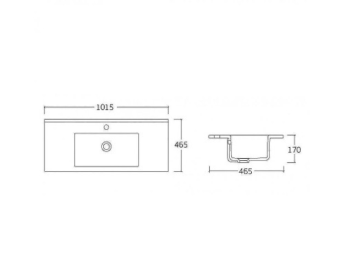 Раковина Vincea 100 VBS-13100 Белая