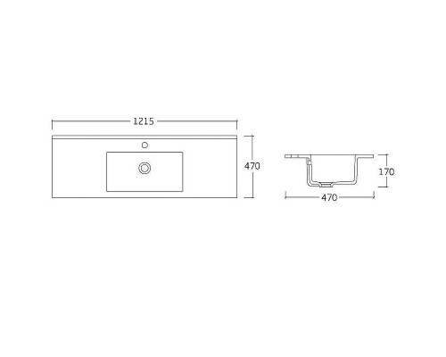 Раковина Vincea 120 VBS-13120 Белая