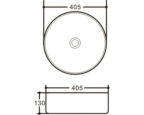 Раковина-чаша Vincea 40 VBS-316MB Черная матовая