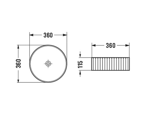 Раковина-чаша Vincea 36 VBS-501 Белая