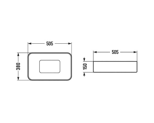 Раковина-чаша Vincea 51 VBS-50450 Белая