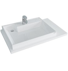 Раковина СанТа Юпитер 90 L 900128 на стиральную машину Белая