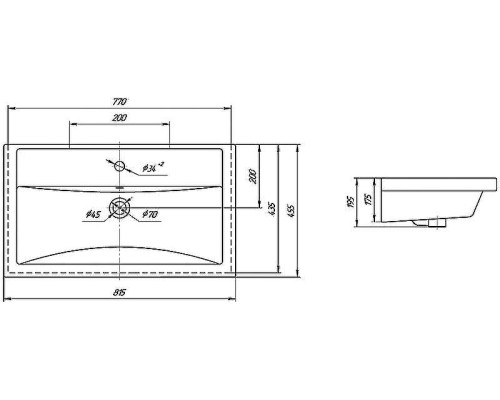 Раковина СанТа Kirovit Фостер 80 Белая