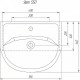 Раковина СанТа Уют 55 Белый
