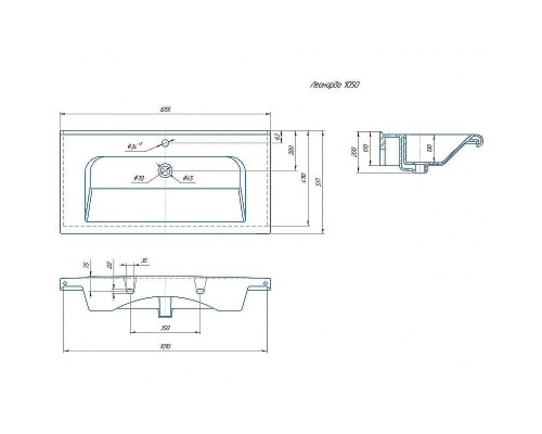 Раковина СанТа Kirovit Леонардо 105 Белая