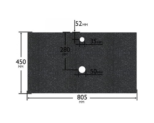 Столешница под раковину СанТа 80 900146 Млечный путь