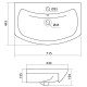 Раковина СанТа Santek Балтика70 Белая