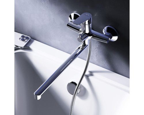 Смеситель для ванны AM.PM Crave F9C90200 универсальный цвет Хром