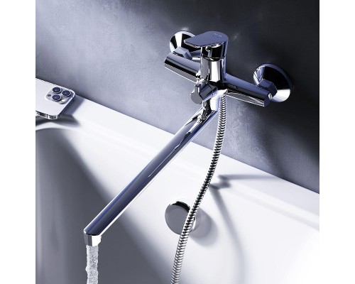 Смеситель для ванны AM.PM Crave F9C90200 универсальный цвет Хром