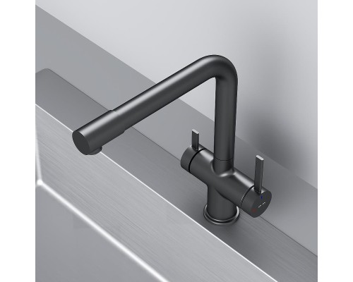 Смеситель для кухни AM.PM Func F8F05722 цвет Черный