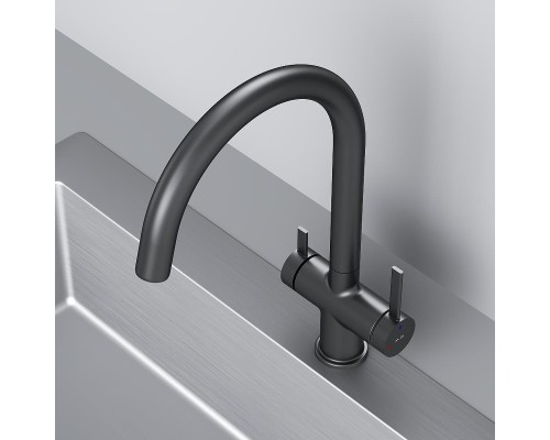 Смеситель для кухни AM.PM Func F8F07722 цвет Черный