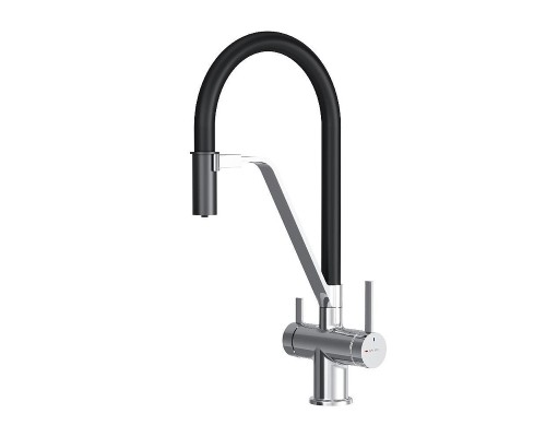Смеситель для кухни AM.PM Func F8F07802 цвет Черный Хром