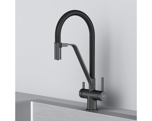 Смеситель для кухни AM.PM Func F8F07822 цвет Черный