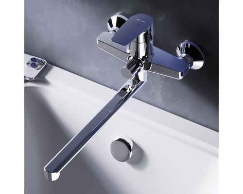 Смеситель для ванны AM.PM Gem F90A90000 универсальный Хром