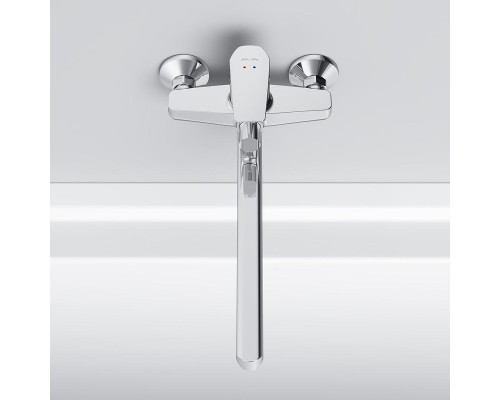 Смеситель для ванны AM.PM Gem F90A90000 универсальный Хром