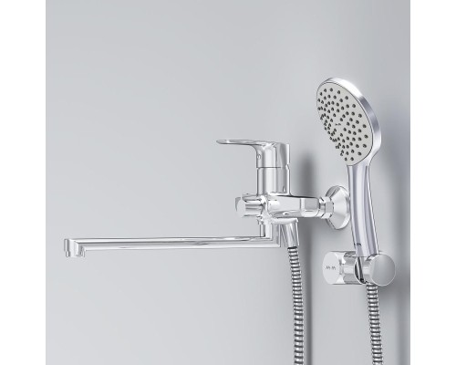 Смеситель для ванны AM.PM Gem F90A95000 универсальный Хром