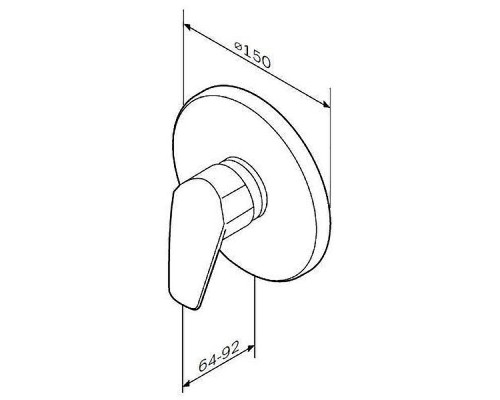 Смеситель для душа AM.PM Gem F9075000 Хром