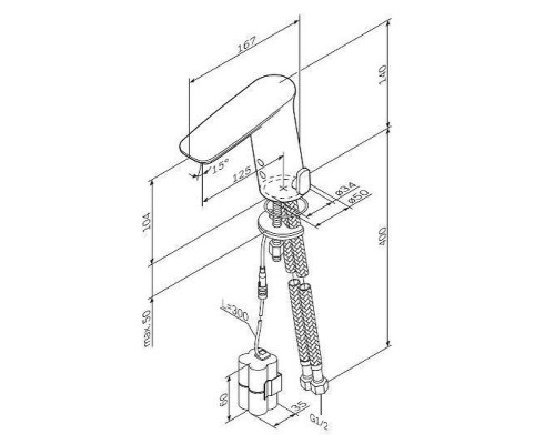 Смеситель для раковины AM.PM Inspire V2.0 F50A02300 Хром