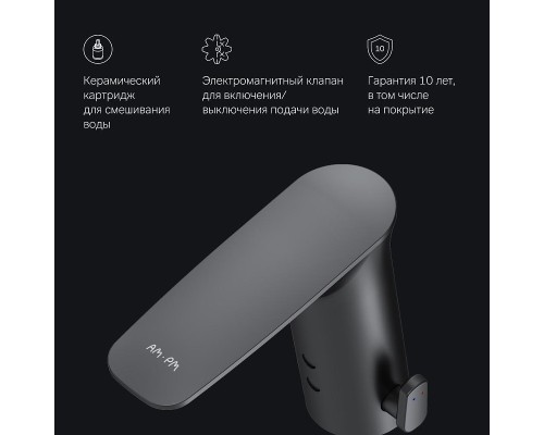 Смеситель для раковины AM.PM Inspire V2.0 F50A02322 Черный матовый