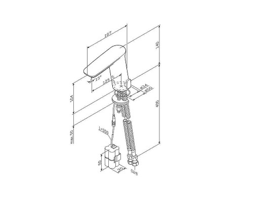 Смеситель для раковины AM.PM Inspire V2.0 F50A02322 Черный матовый