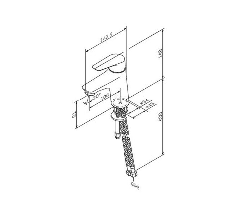 Смеситель для раковины AM.PM Joy F85E02100 Хром