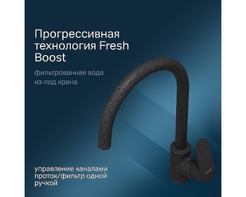 Смеситель для кухни AM.PM Like F8007722 Черный матовый