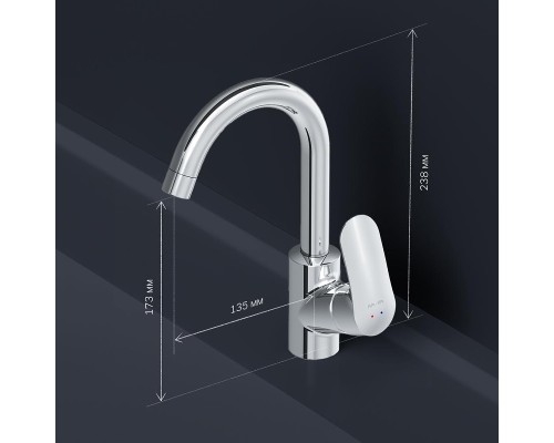 Смеситель для раковины AM.PM Like F8002700 Хром