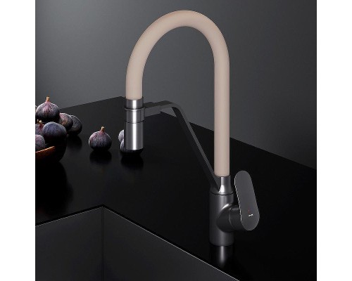 Смеситель для кухни AM.PM Like F8007826 Черный матовый Бежевый