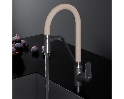 Смеситель для кухни AM.PM Like F8007826 Черный матовый Бежевый