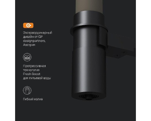 Смеситель для кухни AM.PM Like F8007826 Черный матовый Бежевый