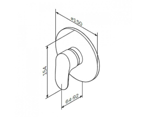 Смеситель для душа AM.PM Like F8075000 Хром
