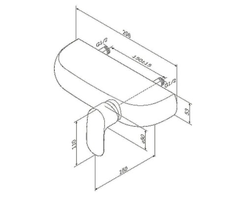 Смеситель для душа AM.PM Sensation F3020000 хром